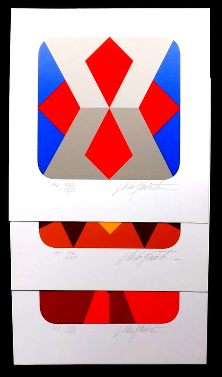 Marko Spalatin - 3x gesigneerde litho - titel: Row I, II, III. kopen? Bied vanaf 1!