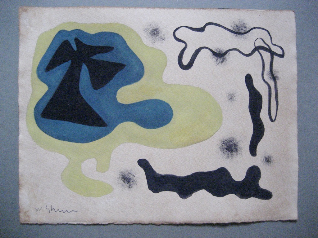 W.Strzeminski - compositie - gouache verkocht voor € 120!