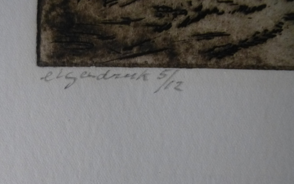 Wim Steijn - ets: Bomen 2 - 1971 kopen? Bied vanaf 35!