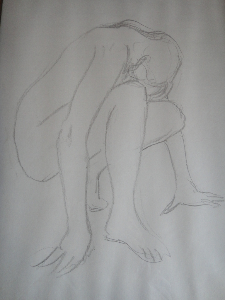 Flip Hamers, tekening, portret van naakte vrouw kopen? Bied vanaf 1!