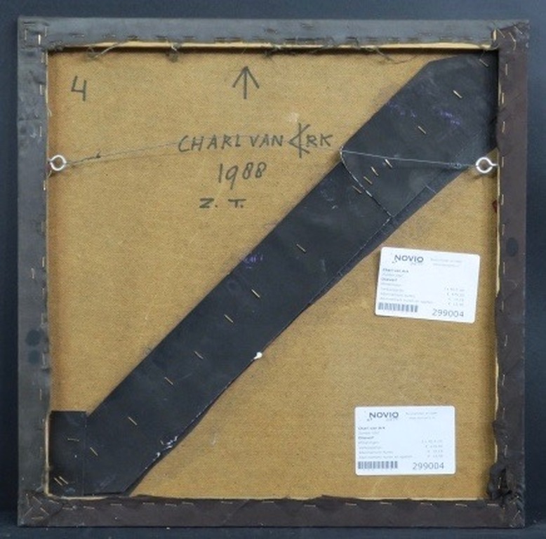 Charl van Ark: Olieverf op handgekleurd textiel, Z.T. kopen? Bied vanaf 1!