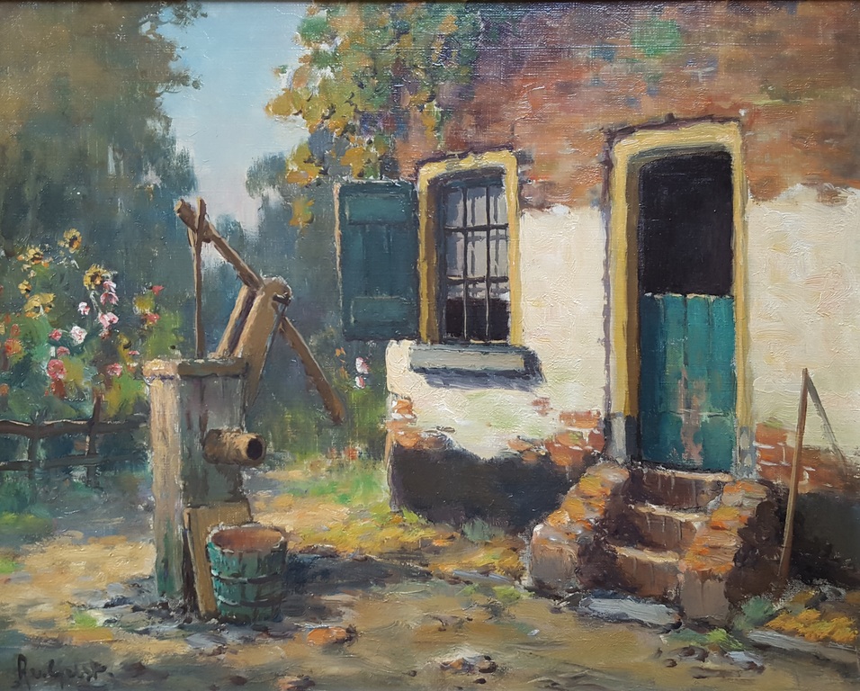 Arnout van Gilst (1898-1985)- olie op doek, gesigneerd l.o. verkocht voor € 129!