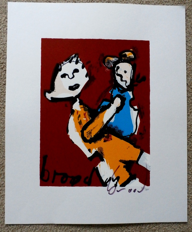 Herman Brood - zeefdruk: Moeder en kind kopen? Bied vanaf 175!