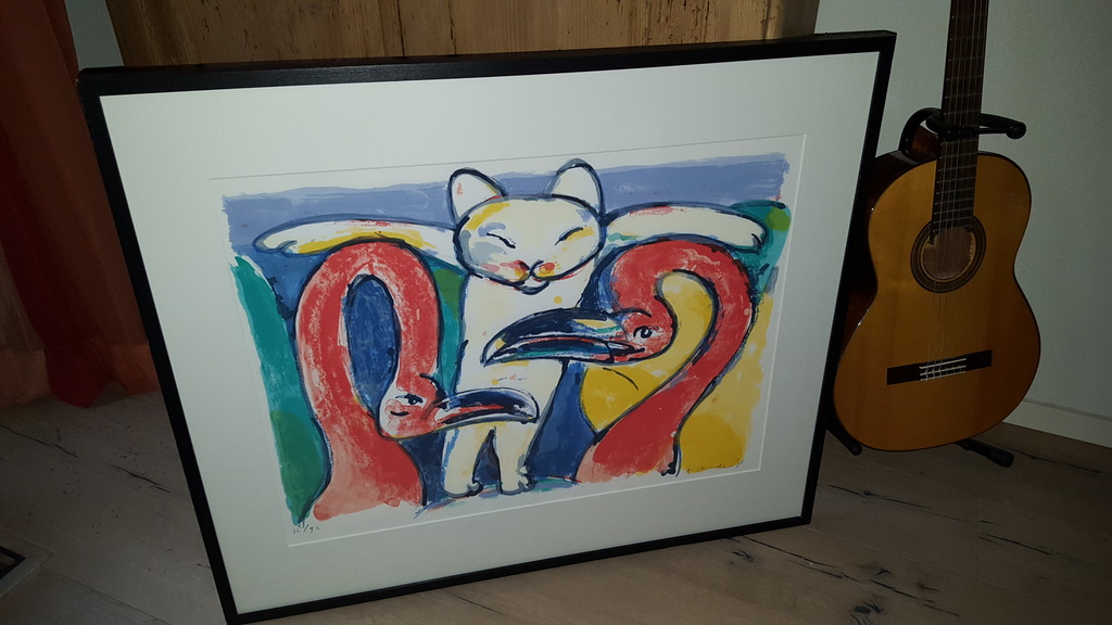 Anton Vrede (1953) - Zeefdruk 32/90, handgesigneerd (93x78) kopen? Bied vanaf 1!