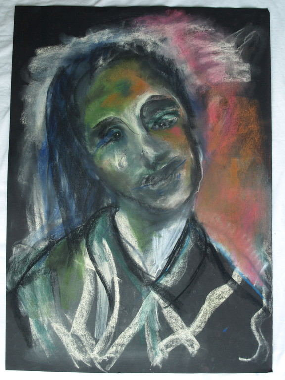 Anina Margiono – 2 Pastel-tekeningen – Man en Vrouw – Gesigneerd  kopen? Bied vanaf 35!