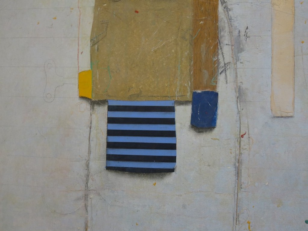 Cole Morgan: Olieverf en Collage op doek, 4 9's - Ingelijst kopen? Bied vanaf 2980!