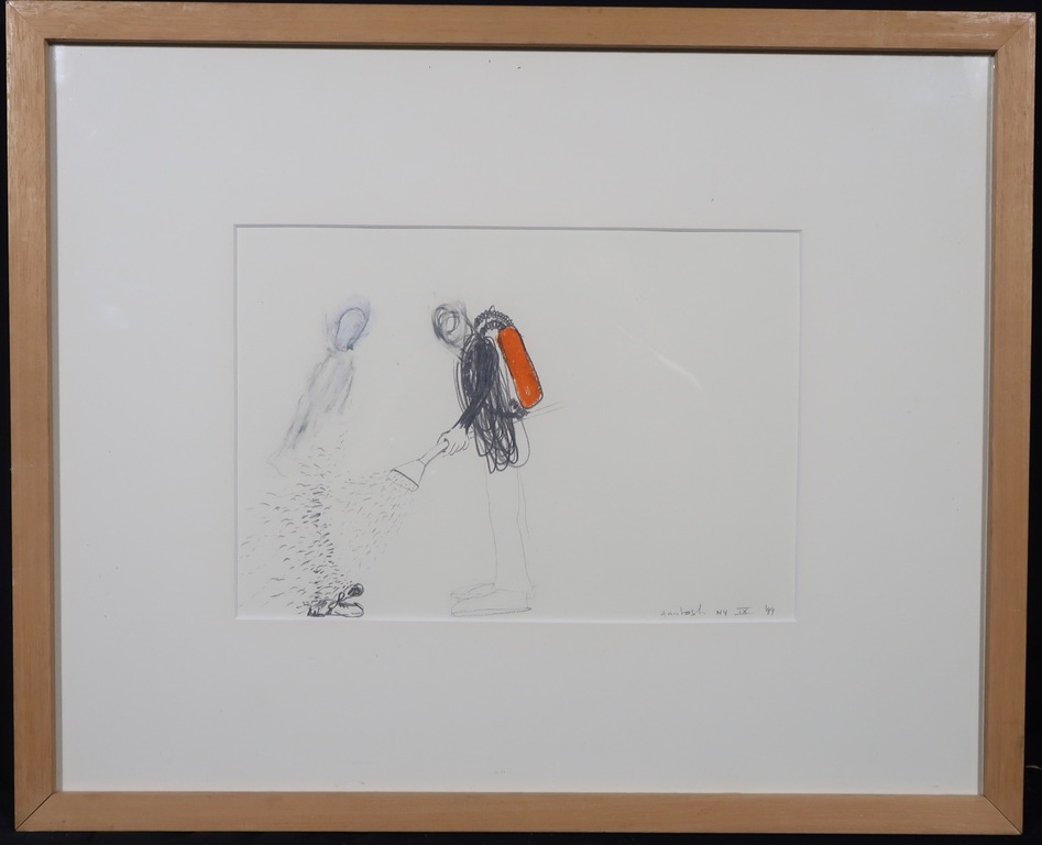 Anutosh: Potlood- en Krijttekening, NY IX - Ingelijst kopen? Bied vanaf 70!