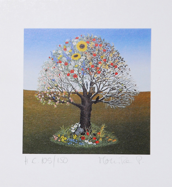 Renate Müller e.a: Lot van vier lithografien, Landschappen kopen? Bied vanaf 20!