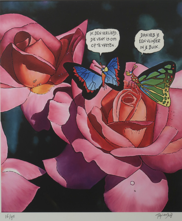 Toon van Driel: Giclee, Vlinder - Ingelijst kopen? Bied vanaf 40!