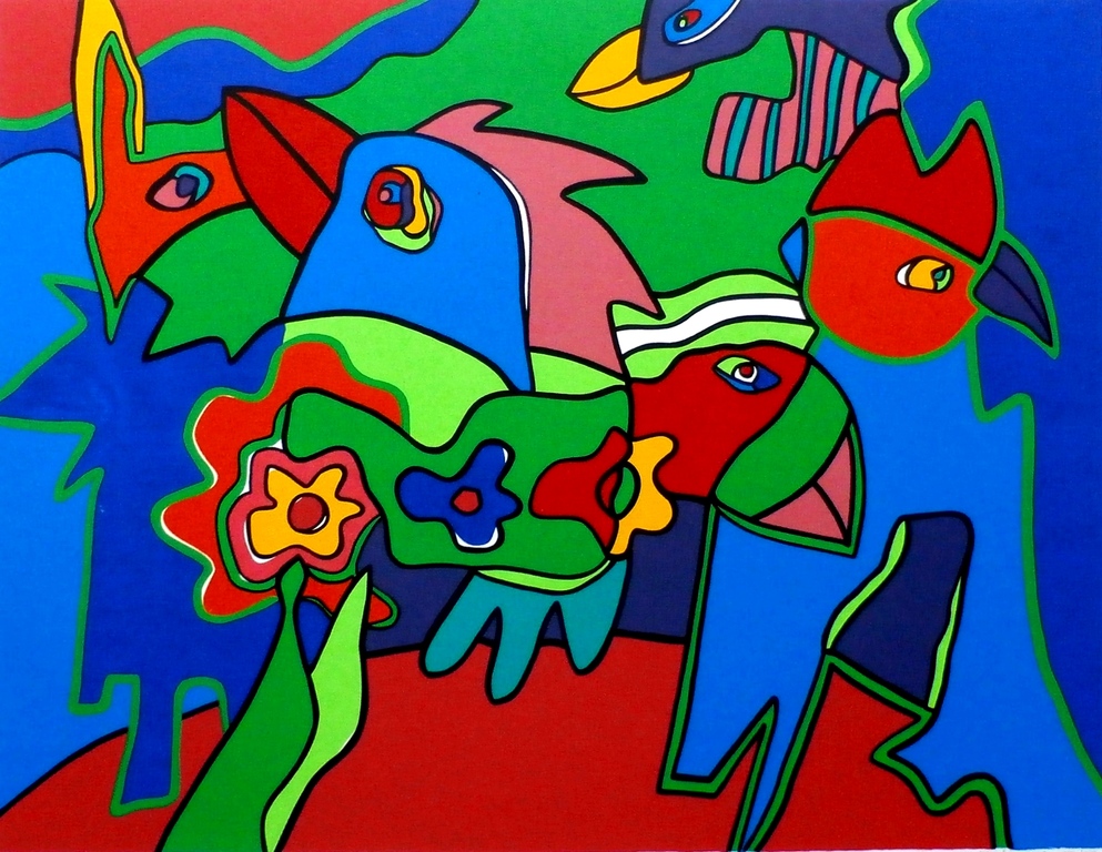 Laatste keer: Marianne Naerebout - Zeefdruk: The big day - 1997 verkocht voor € 60!