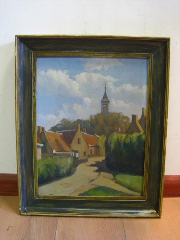 Toon Pluijmers 1910-1967 olieverf "landschap bij Leerdam" omstreeks 1930 kopen? Bied vanaf 1!