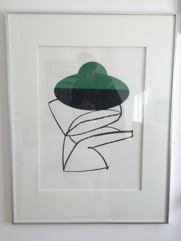 Zeefdruk Geert Baas gesigneerd zonder titel 1996 verkocht voor € 40!