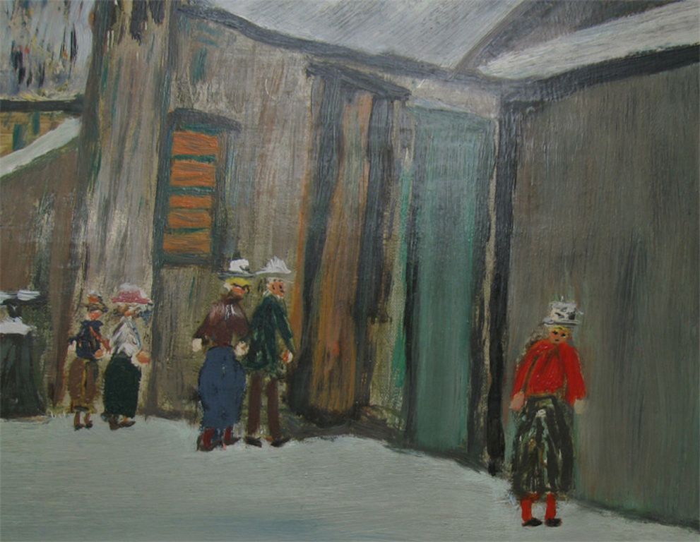 A.Stijnen, olieverf op paneel, naar Utrillo kopen? Bied vanaf 25!