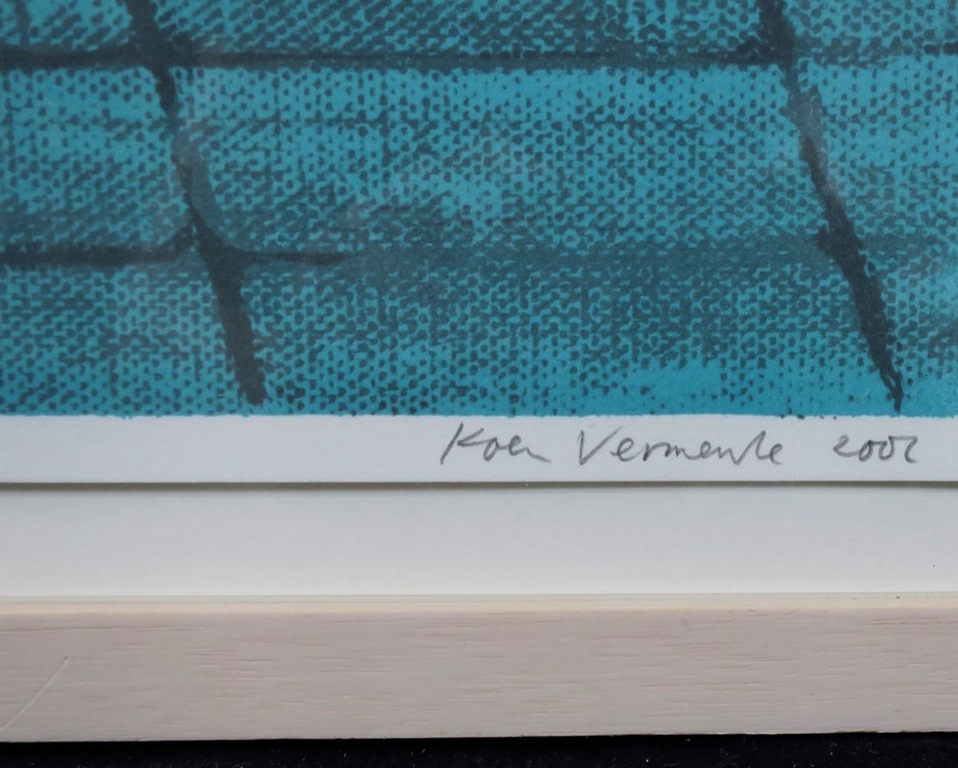 Koen Vermeule: Zeefdruk, Z.T. - Ingelijst kopen? Bied vanaf 60!