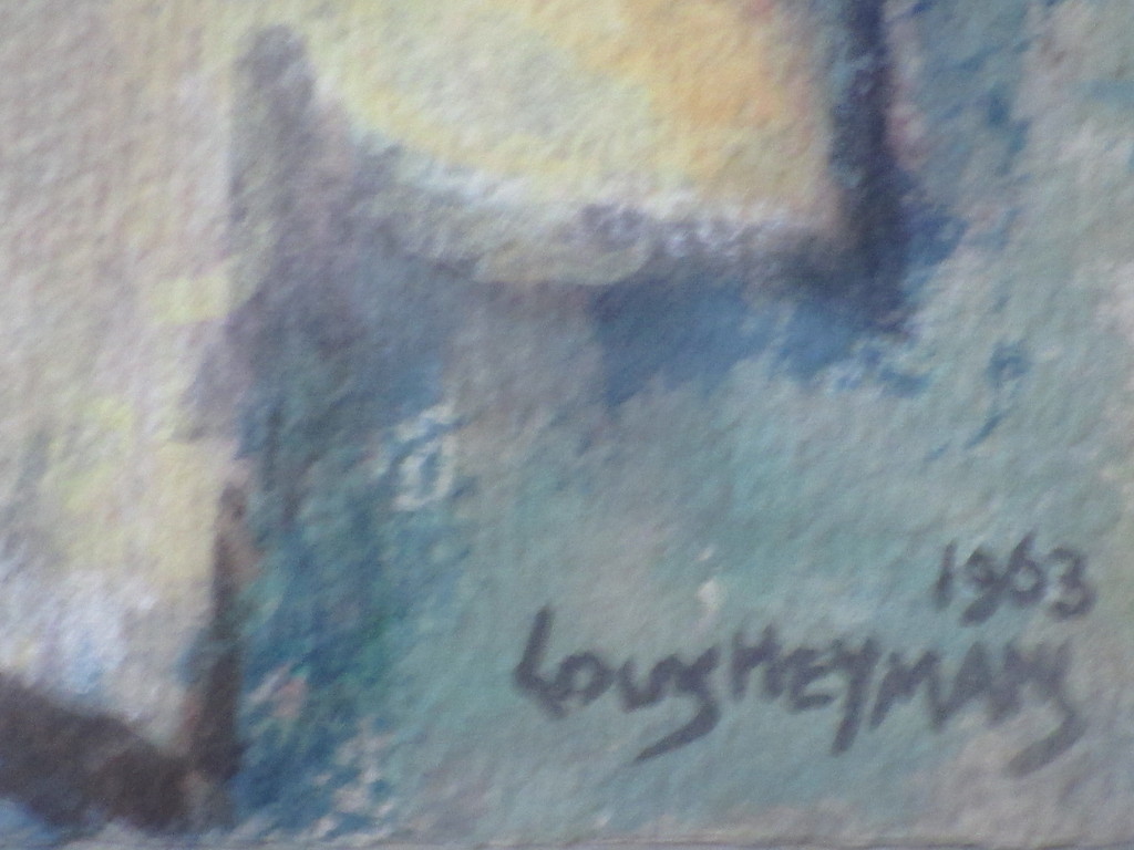 Louis Heymans, Surrealistische onderwaterscene, Olie op papier/board kopen? Bied vanaf 70!