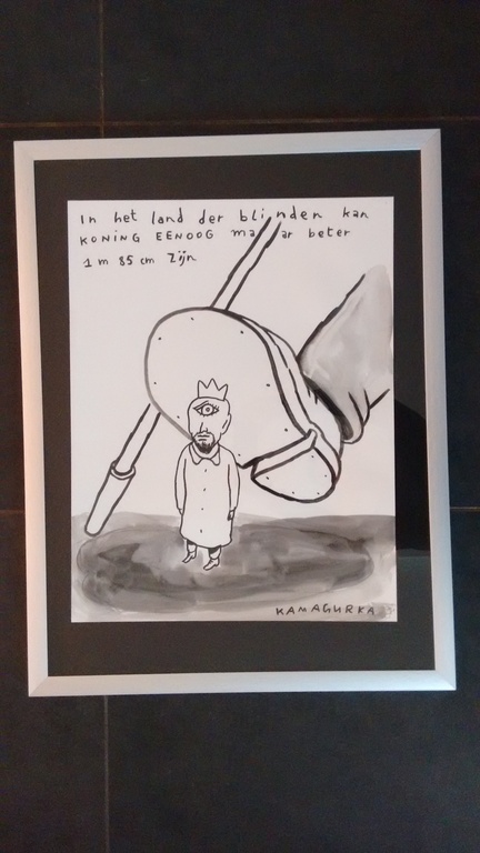 KAMAGURKA aquarel schilderij op papier, gesigneerd kopen? Bied vanaf 400!