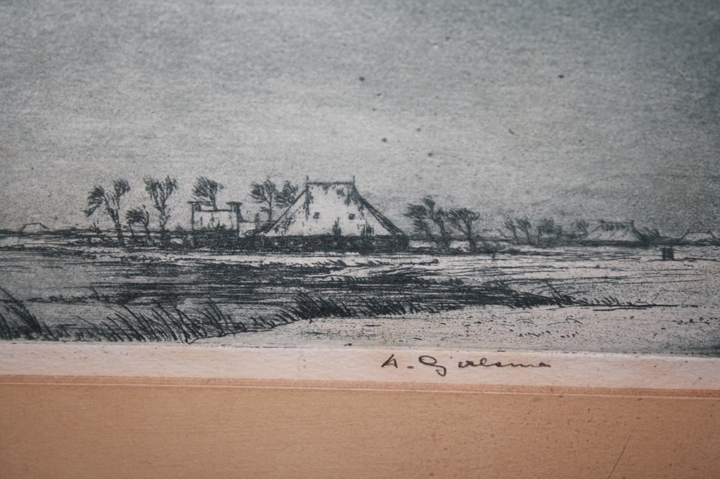 A Gerlsma - FRIES LANDSCHAP IN WINTER - ETS kopen? Bied vanaf 55!