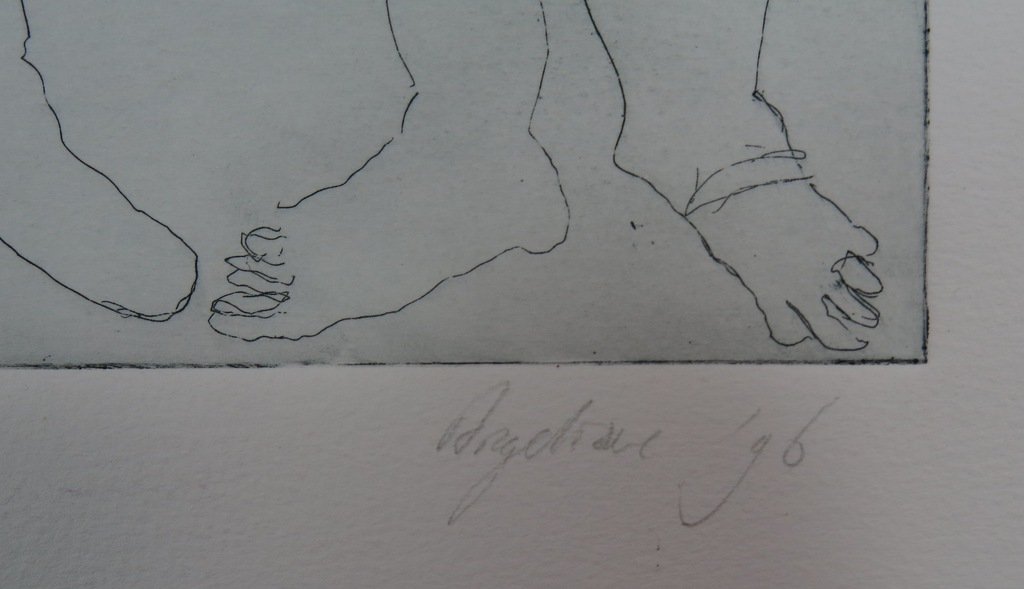 Onbekend gesigneerd: Ets, Zonder titel kopen? Bied vanaf 1!