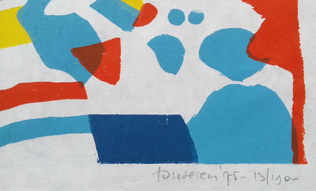 Laatste keer: Jef Diederen - Rood, houtsnede op japans papier kopen? Bied vanaf 55!