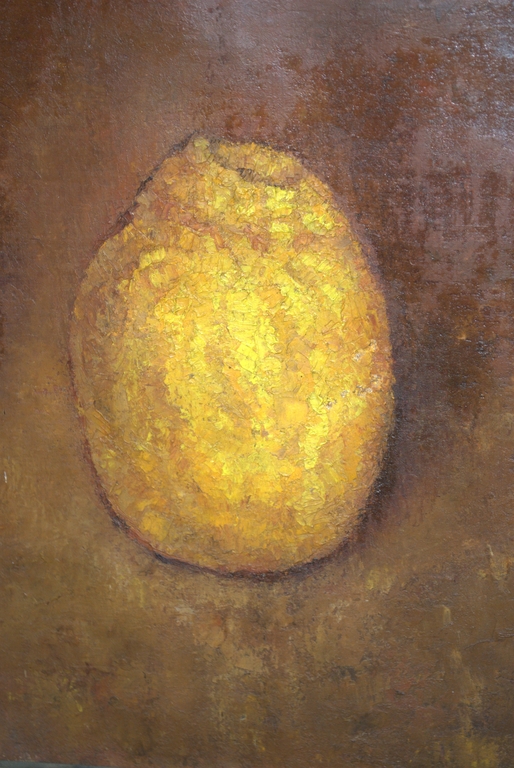 Sinaasappels - olieverf op jute - 1930 - gesigneerd kopen? Bied vanaf 120!