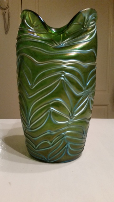 Loetz vaas Creta Formosa van glas, kleur groen  kopen? Bied vanaf 2900!