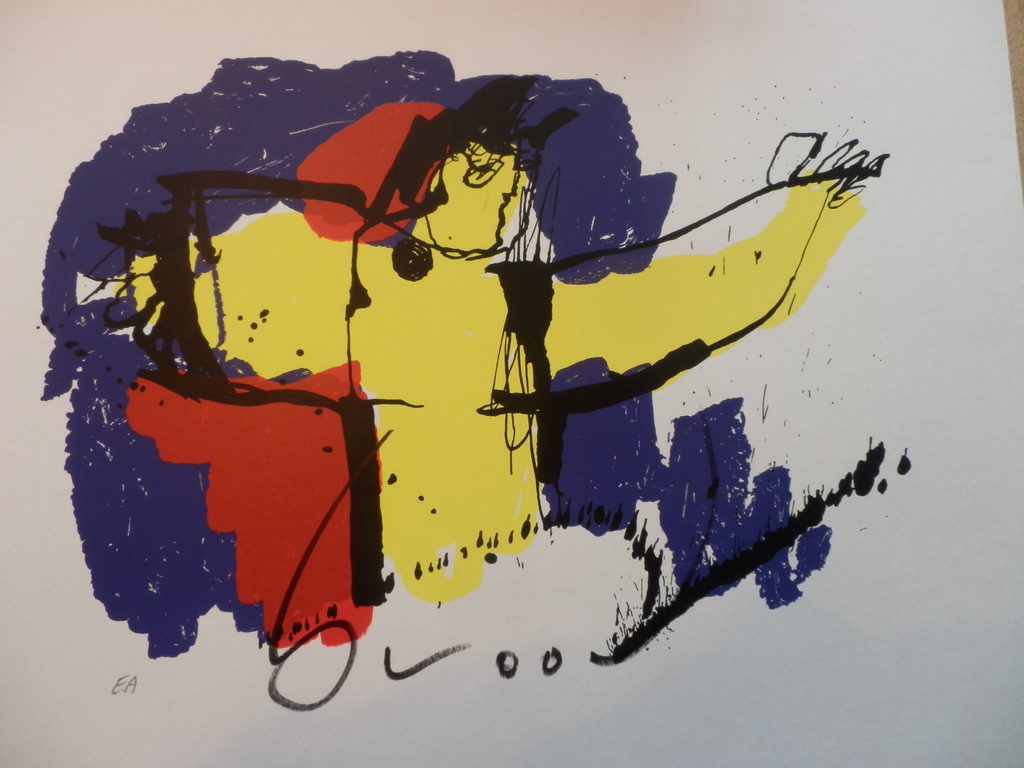 HERMAN BROOD  Gelimiteerde en Handgesigneerde Zeefdruk BRASIL GOD kopen? Bied vanaf 85!