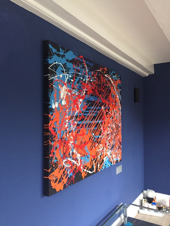 ORIGINEEL - ABSTRACT - RICK TRIEST - 100X120 kopen? Bied vanaf 1!