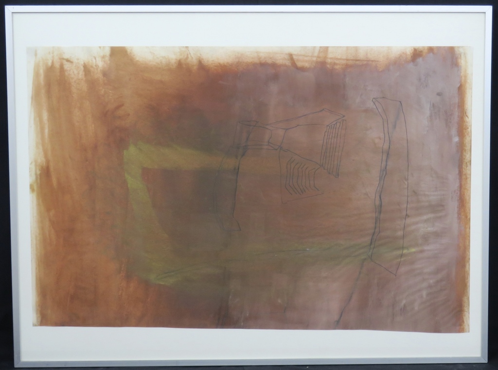 Mariette Linders: Gemengde techniek, Zonder titel -Ingelijst kopen? Bied vanaf 1!