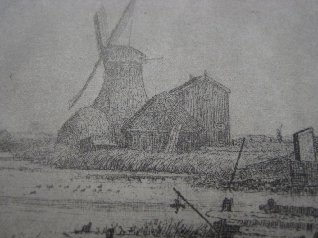 Sfeervolle ets van Jac Koeman 1889-1978 "Molens in Waterland bij Edam" gesign kopen? Bied vanaf 1!