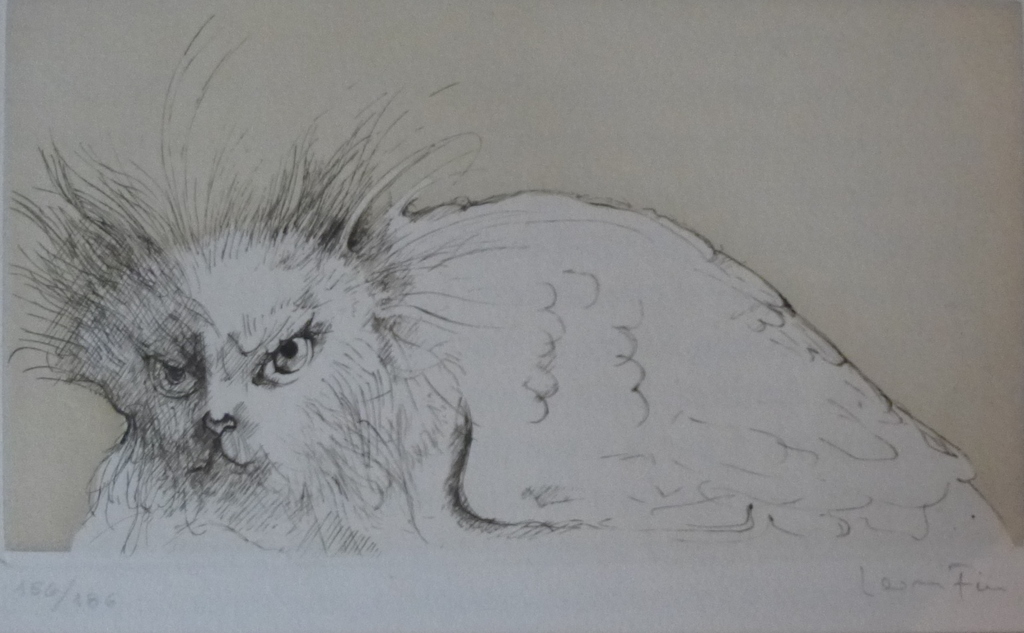 Leonor Fini, ets: Le Borakoma, handgesigneerd en genummerd verkocht voor € 50!