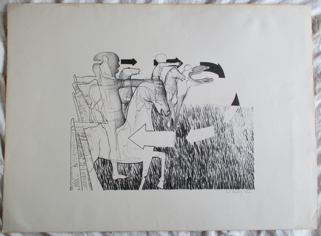 Aat Verhoog, litho kopen? Bied vanaf 45!