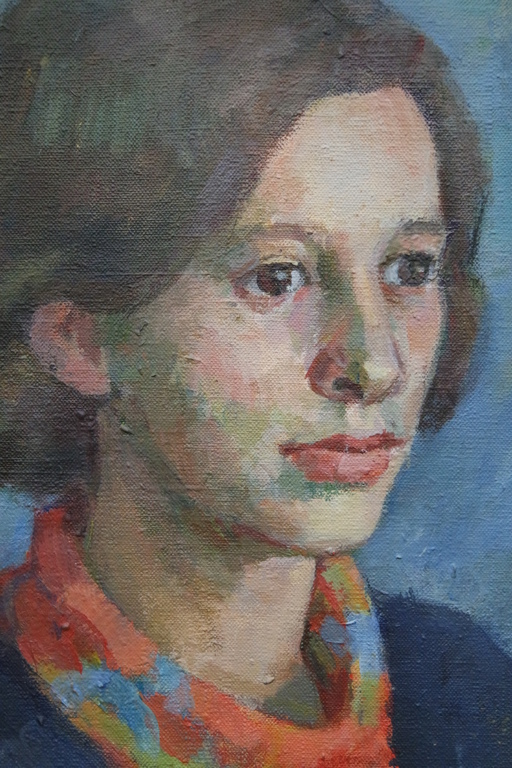 Marianne Fox-Ockinga (1941) - olieverf op doek - portret van een jonge vrouw kopen? Bied vanaf 89!