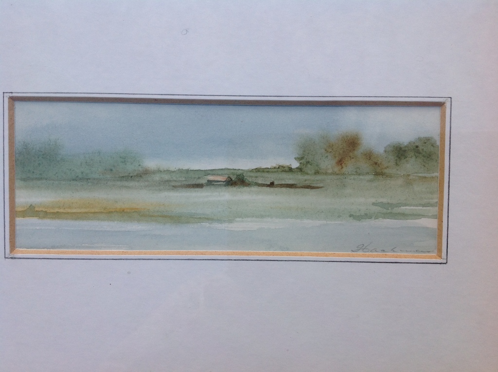 Dick Haakman: aquarel kopen? Bied vanaf 25!