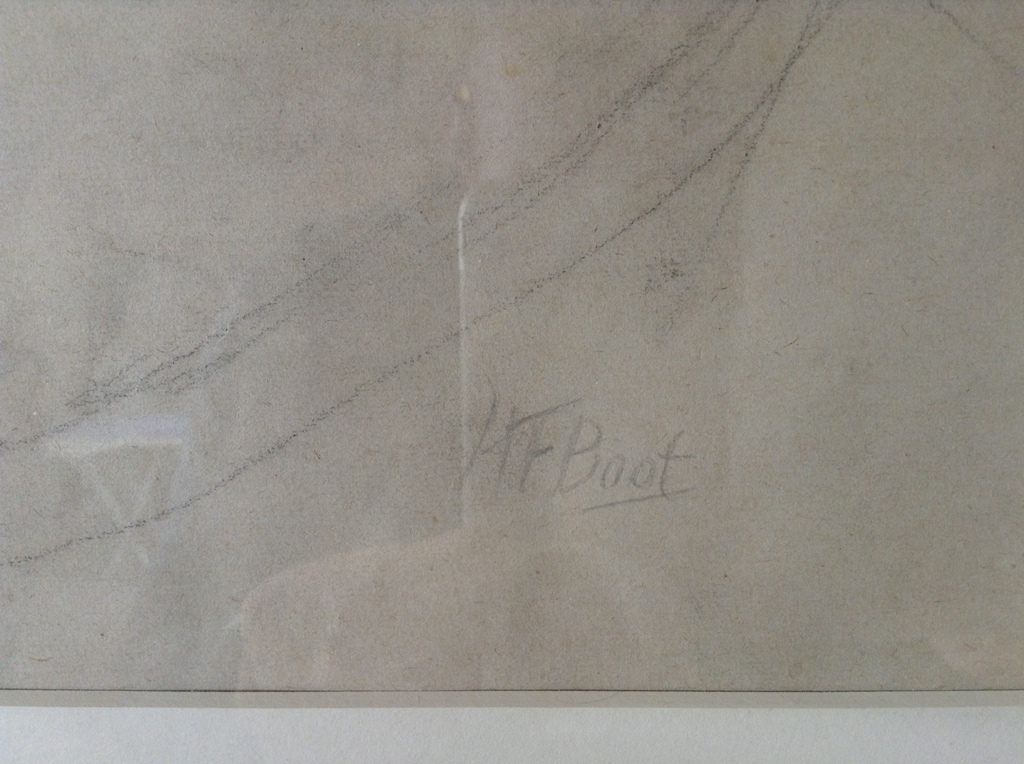H.F. Boot (1877-1963) Maastricht - Naakt, potlood tekening op papier kopen? Bied vanaf 20!