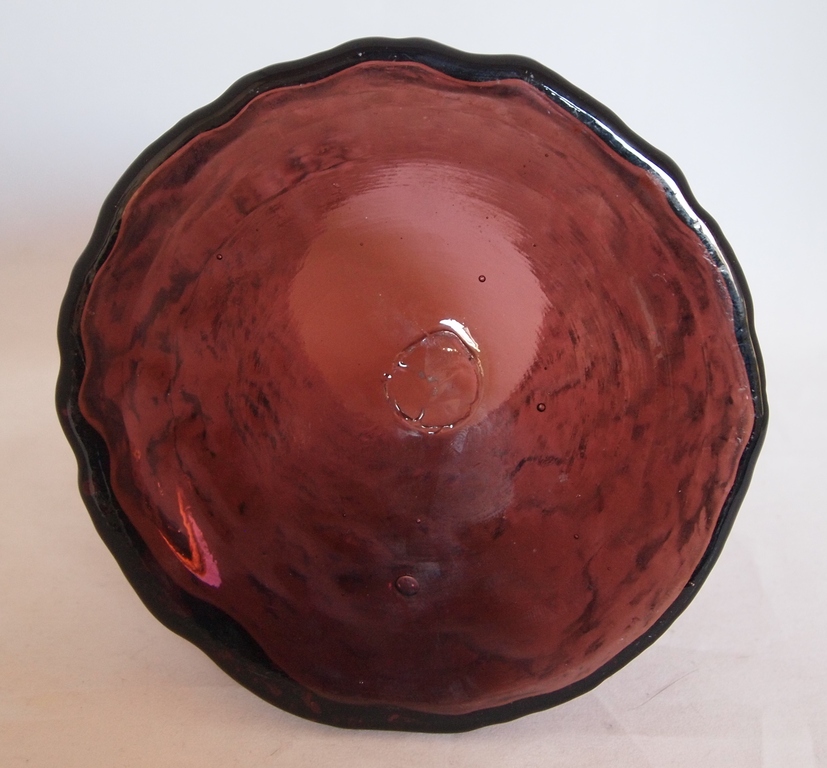 Vintage paarse glazen boombast vaas kopen? Bied vanaf 1!