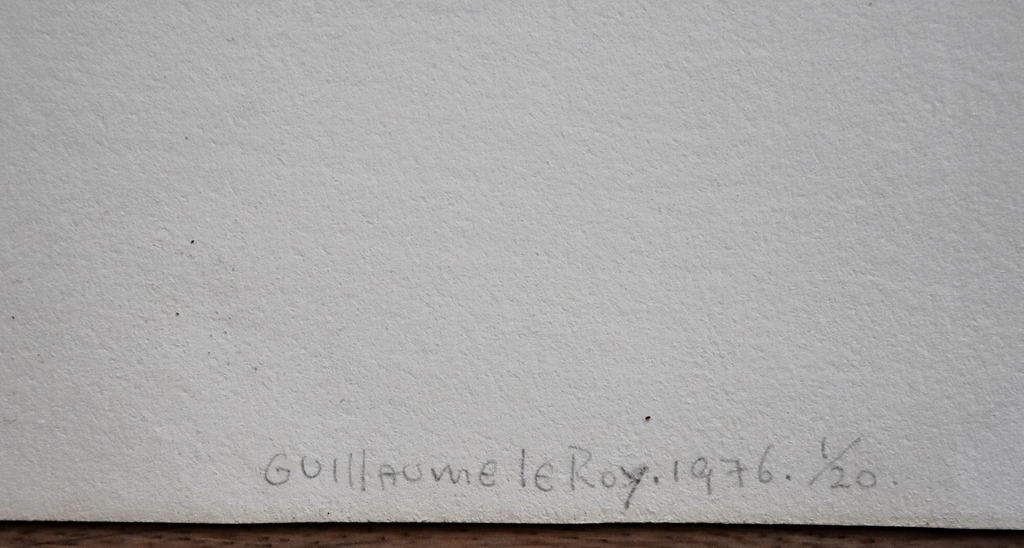 Guillaume Le Roy # COMPOSITIE # extreem groot formaat houtsnede, 1976, mint- kopen? Bied vanaf 150!