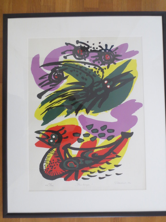 ROOSKENS - gesigneerde kleurenlitho - Printemps -1972 kopen? Bied vanaf 205!