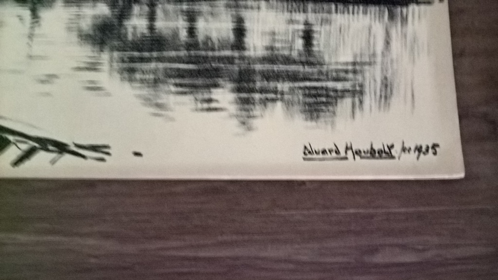 Eduard Houbolt, litho, Den Haag Overzet en Sluisje kopen? Bied vanaf 10!