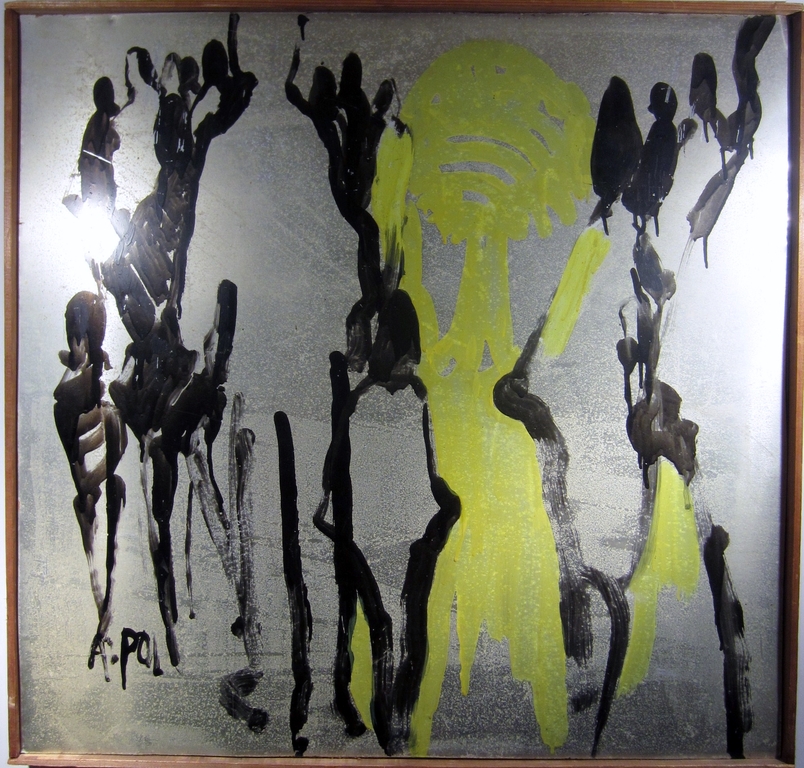 Albert van den Pol - groot werk op paneel - De Wandeling kopen? Bied vanaf 1!