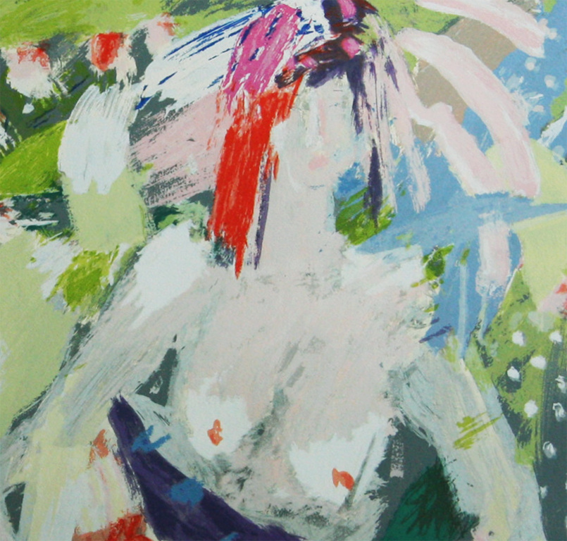 Annemarie de Groot, zeefdruk, Topless in the Chinese Garden kopen? Bied vanaf 70!
