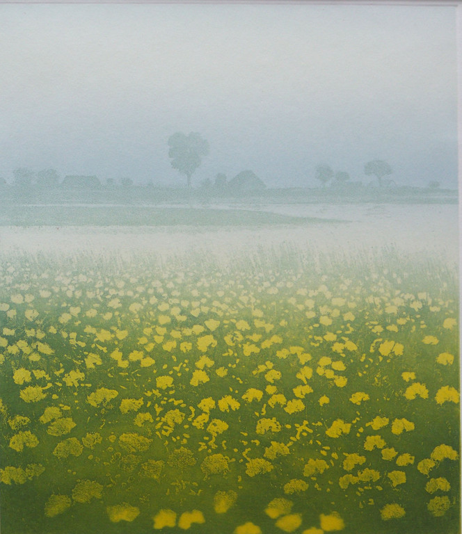 Elmar Gille, ets, Landschap b verkocht voor € 75!