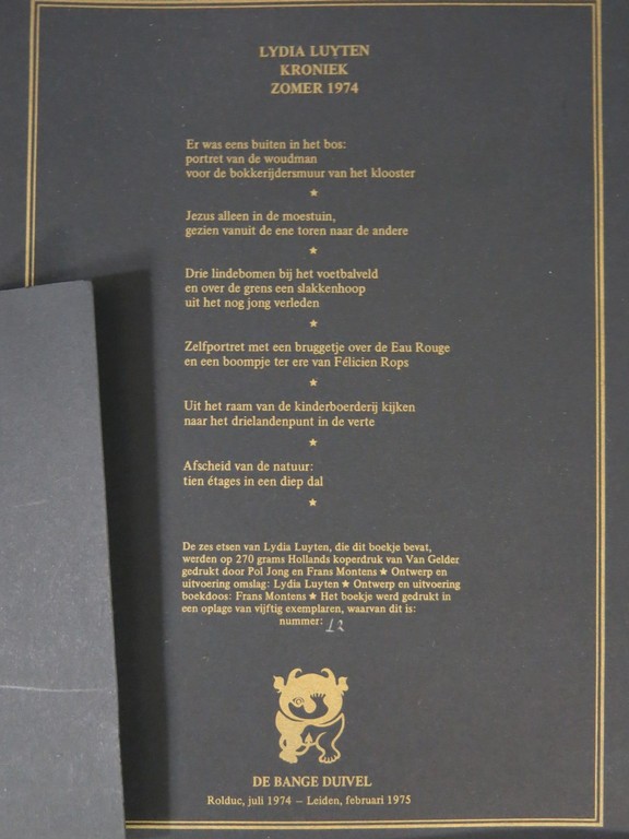 Lydia Luyten: Zes Etsen, aquatint, Kroniek kopen? Bied vanaf 40!