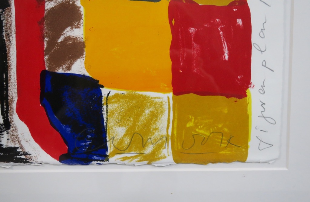 Cees Dolk: Zeefdruk, Figurenplan 1 - Ingelijst kopen? Bied vanaf 10!