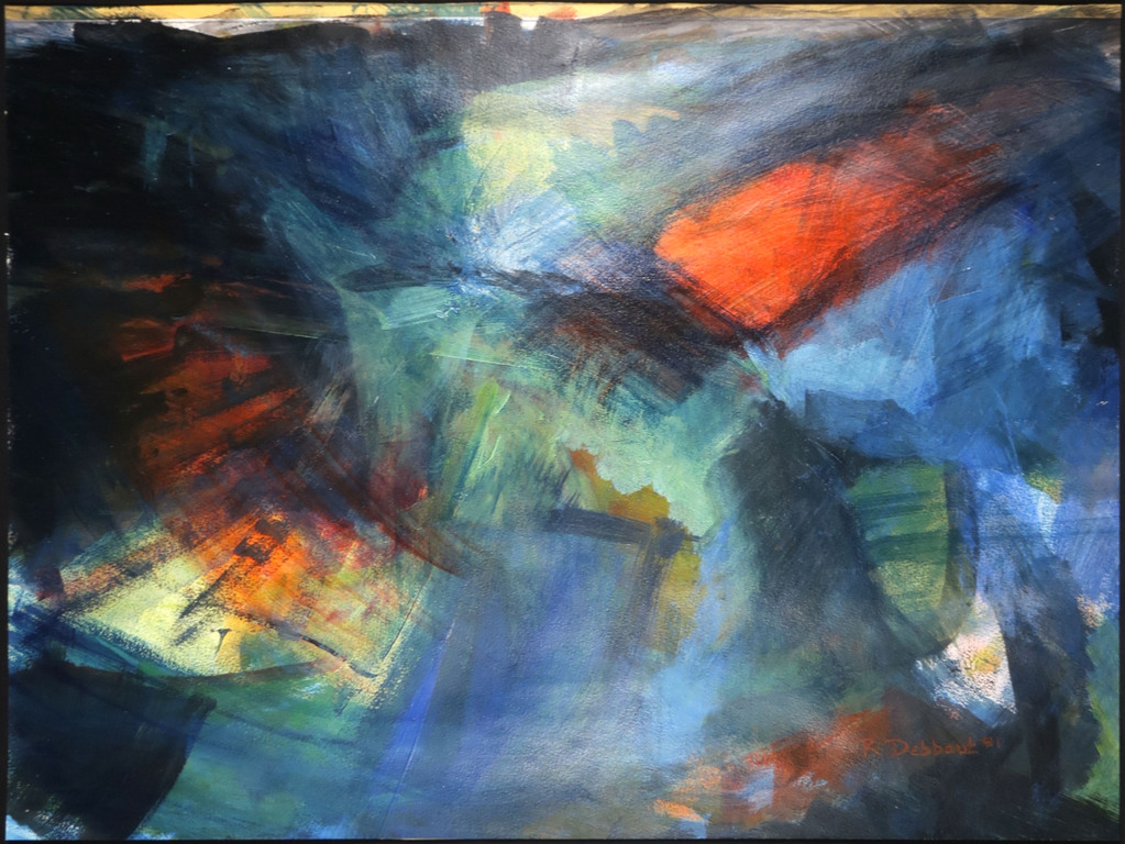 Ronald Debbaut - Ronald Debbaut: Acryl op papier, Zonder titel kopen? Bied vanaf 1!