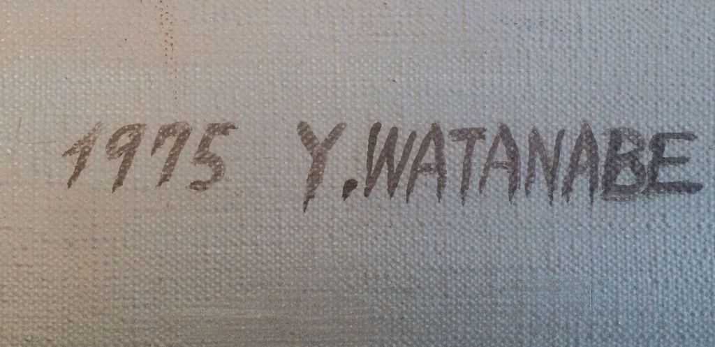 Y. Watanabe, groot schilderij, olieverf op doek, naakt kopen? Bied vanaf 1!