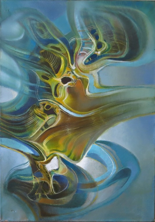 Lambertus de Jong: Olieverf op doek, Zonder titel  verkocht voor € 100!