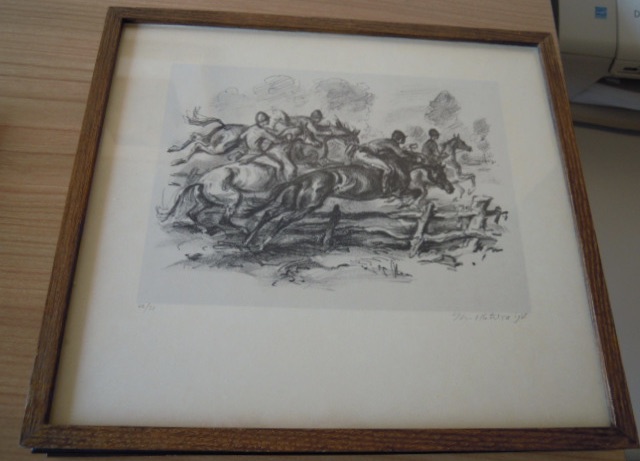 4 Steendrukken JACHTTAFERELEN - hand gesigneerd  en genummerd uit 1968  kopen? Bied vanaf 1!