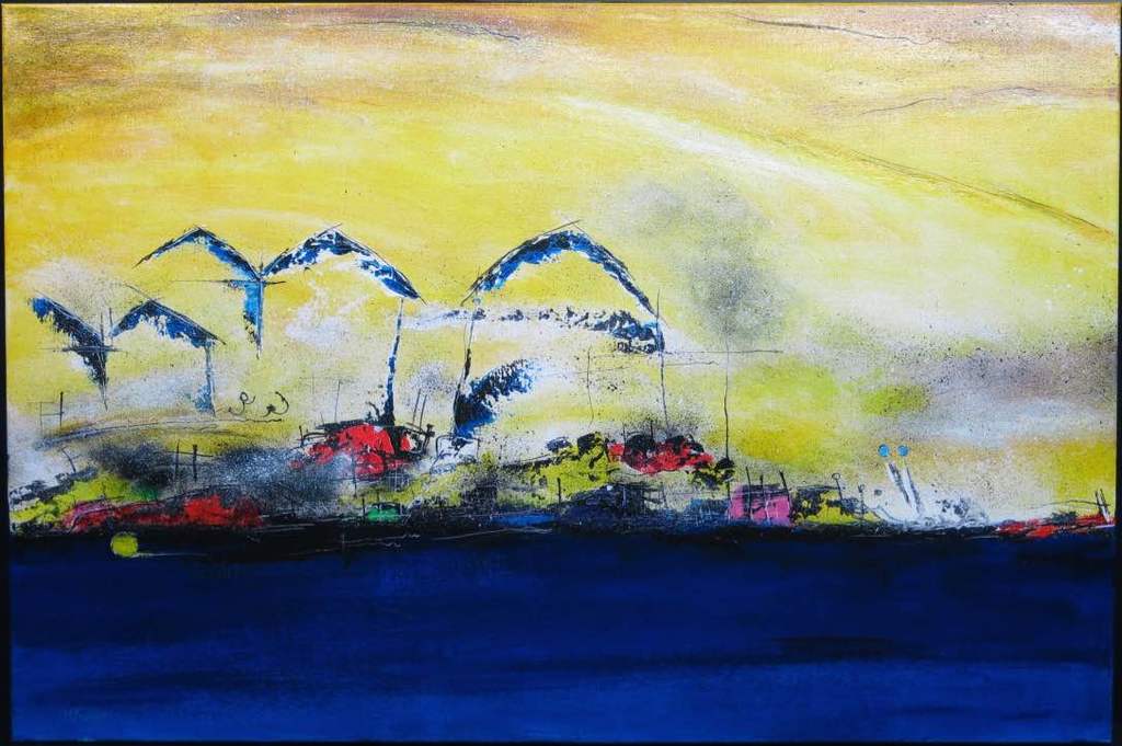 Henk Kuijpers: Acryl op doek, Sambi (Groot) verkocht voor € 150!