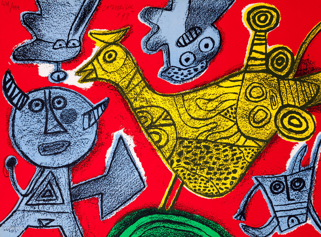 Corneille 'Songes du diable' - lithografie, oplage 999, gesigneerd, 1993 kopen? Bied vanaf 99!