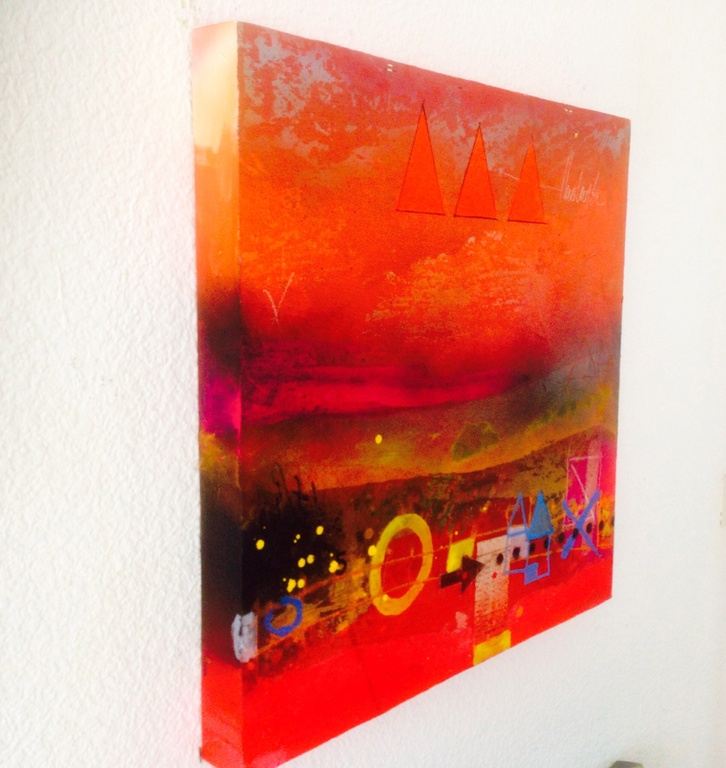 Theo koster, gemengde techniek, skyline kopen? Bied vanaf 1!